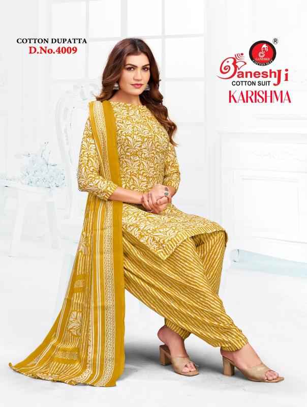 Ganeshji karishma patiyala vol 4 cotton dress material wholesale